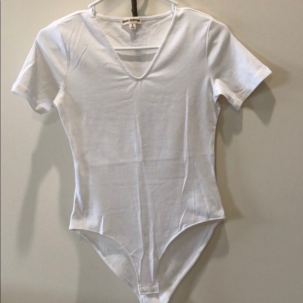 Zenana White Bodysuit